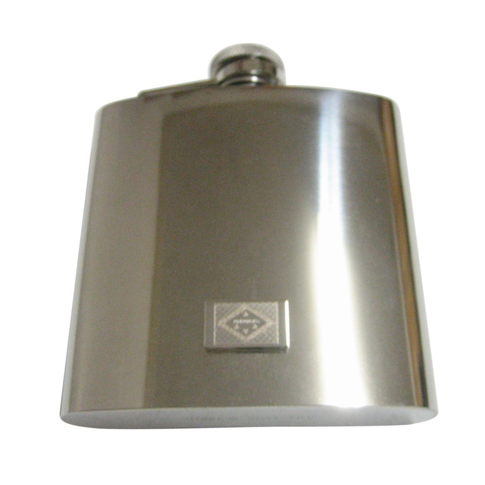 Etched Arkansas State Flag Pendant 6oz Flask